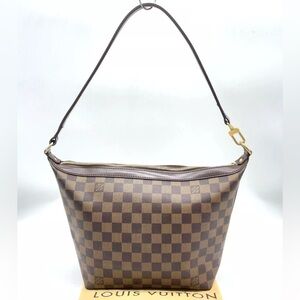 Auth Louis Vuitton Damier Ebene ILLOVO MM Shoulder bag W/dustBag